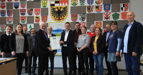 Bild vergrößern: Landkreis Ansbach als Fairtrade-Landkreis zertifiziert
