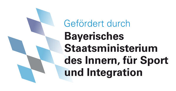 Bild vergrößern: Logo: Gefördert durch das Bayerische Staatsministerium des Inneren, Sport und Integration