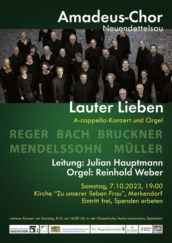 Bild vergrößern: Plakat zu einem Konzert des Amadeus Chors.