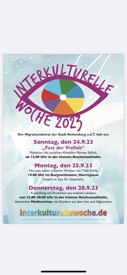 Bild vergr&ouml;&szlig;ern: Interkulturelle Woche in Rothenburg ob der Tauber