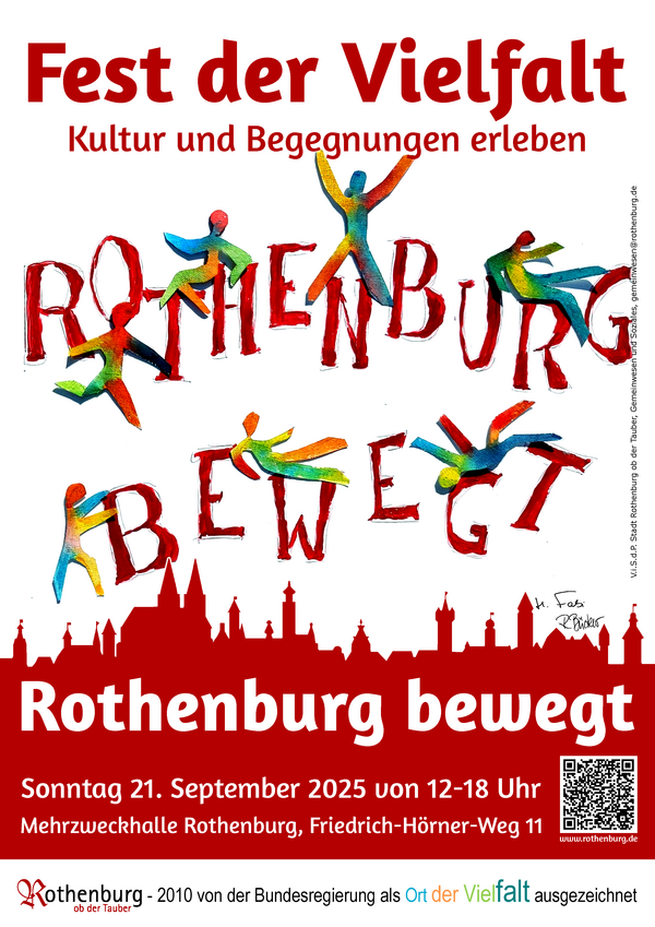 Bild vergr&ouml;&szlig;ern: Plakat vom Fest der Vielfalt 2025 in Rothenburg o.d.T.