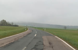 Kreisstraße AN 8 zwischen Burghausen und Poppenbach
