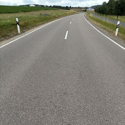 Kreisstraße AN 10 zwischen Weihenzell und Steinmühle 