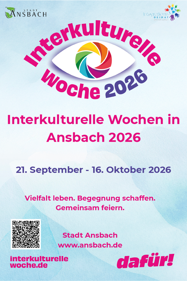 Bild vergr&ouml;&szlig;ern: Plakat Interkulturelle Woche Stadt Ansach