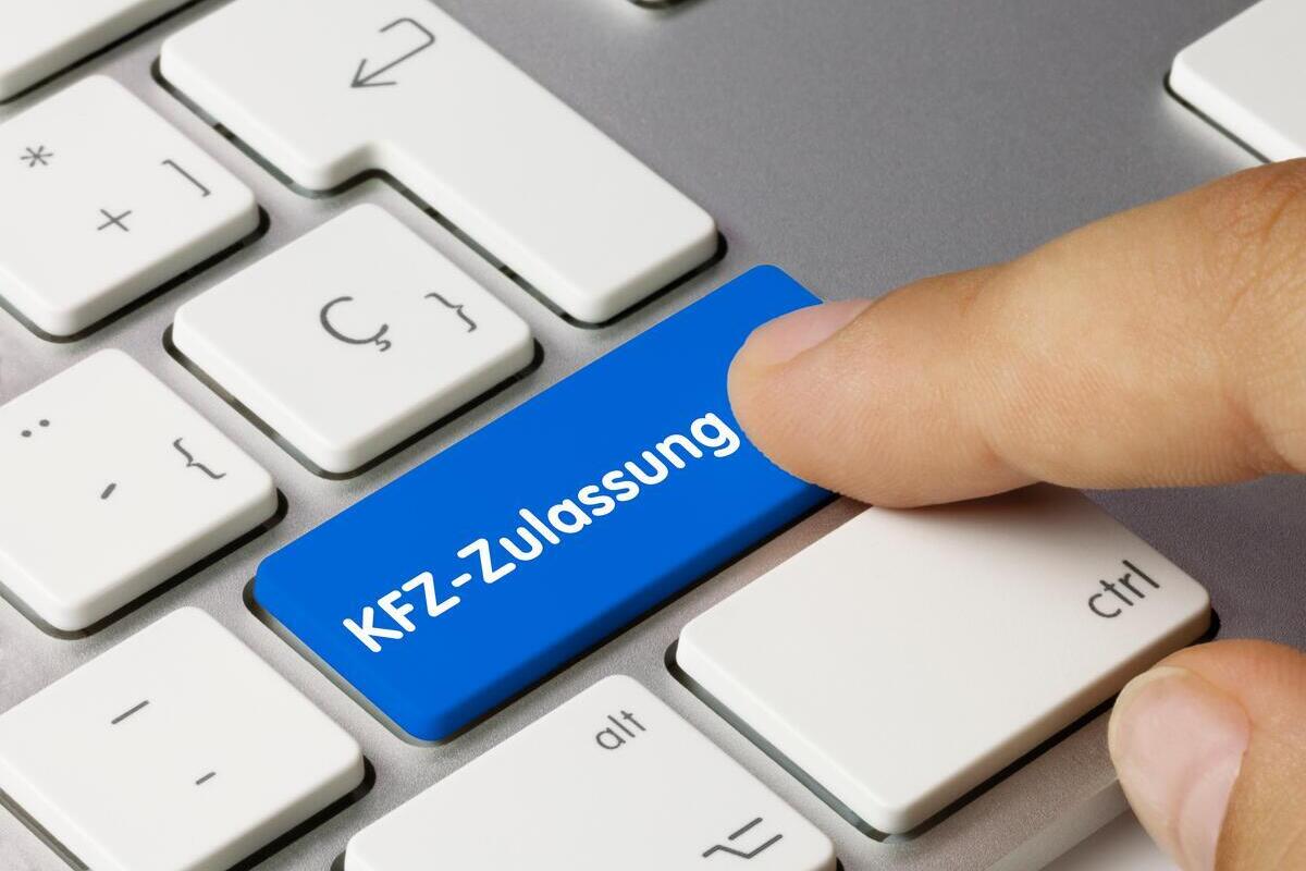 KFZ-Zulassung Tastatur